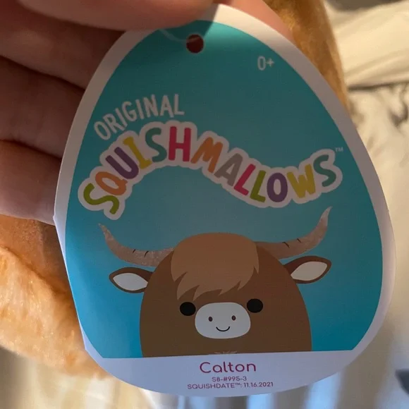 CALTON THE HIGHLAND COW SQUISHMALLOW 8” NWT - Picture 4 of 4